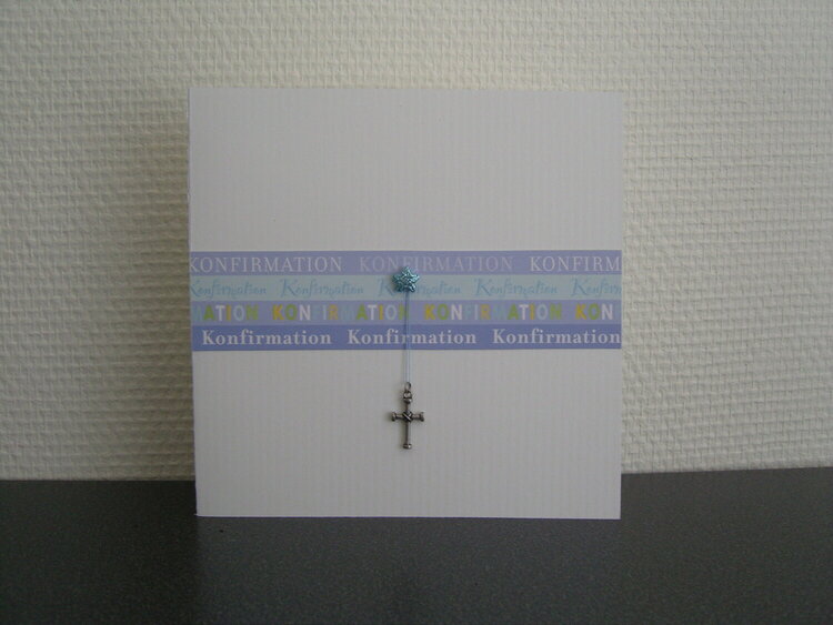 Card for a confirmation