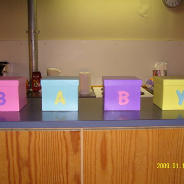 Boxes with letters