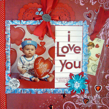 i love  you - a Kiss on the Chic February kit