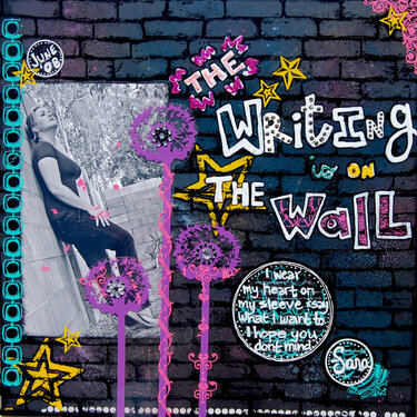 The Writing is on the Wall -- black