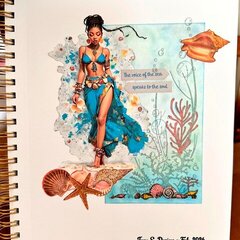 Art Journal/MM Challenge - Prompt Sea