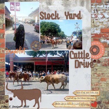 Stock Yard Cattle Drive