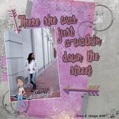 Walkin down the street