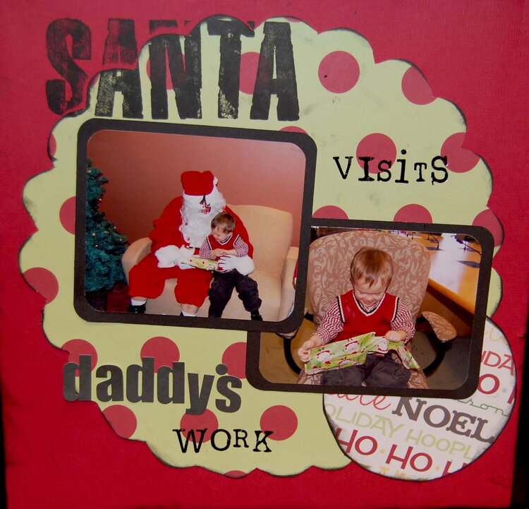 Santa visits Daddy&#039;s work