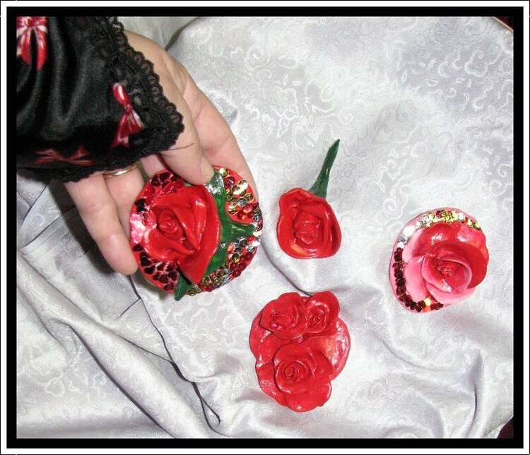 Clay Baked Roses