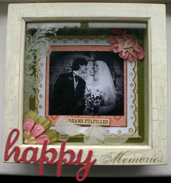 Happy Memories (altered shadow box)