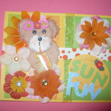 Sun Fun Bear Embellishment