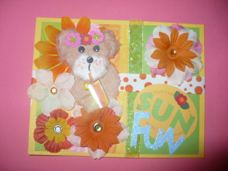 Sun Fun Bear Embellishment