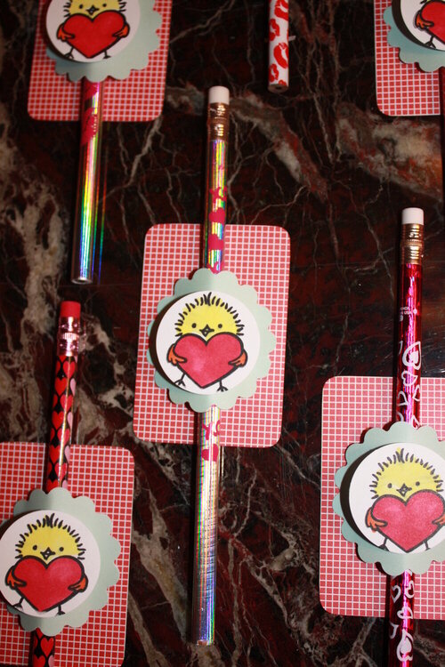 Valentine Day Pencil Toppers