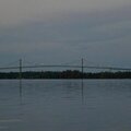 Bridge in 1000 Islands. On the other side is Canada.