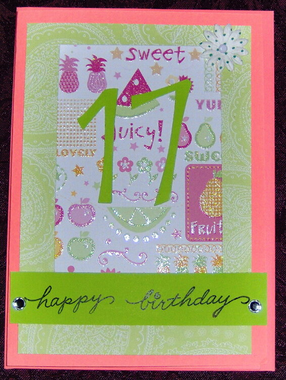 Happy 17th Birthday Card