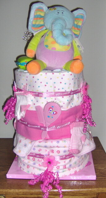 Girl Diaper Cake