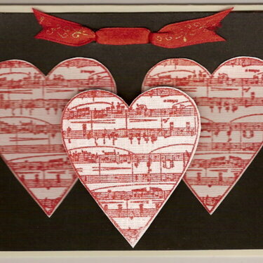 Musical Hearts Card