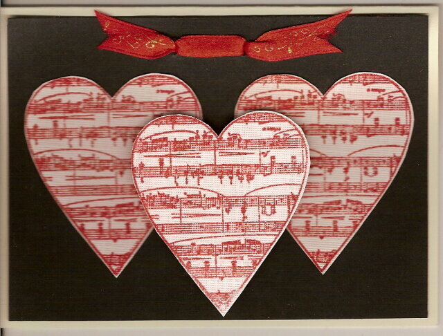 Musical Hearts Card