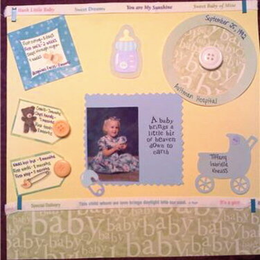 Baby Time Line Page