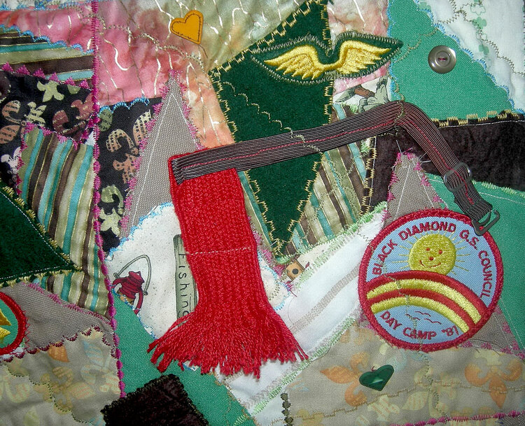 Detail of Crazy Quilt