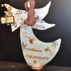 Upcycled Christmas Angel Figurine **Clearsnap**