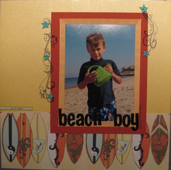 Beach Boy: Online Crop 7pm Challenge