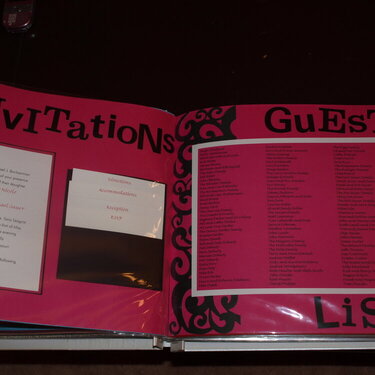 Invitations and Guest List