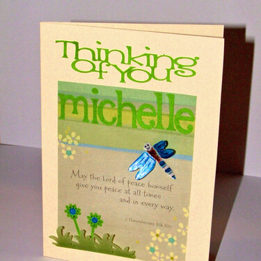 Thinking of you card for friend that was not well