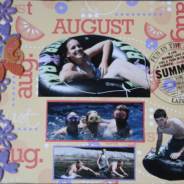 Summer Fun August 2010 calendar (top)
