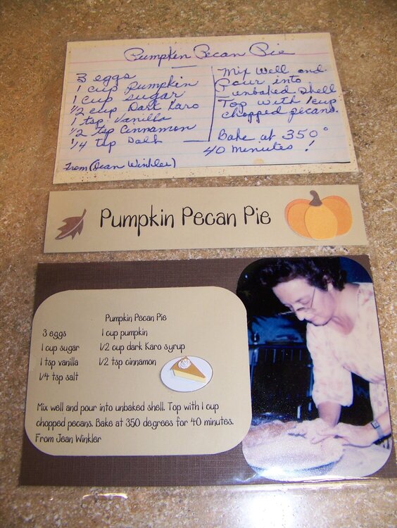 Pumpkin Pecan Pie