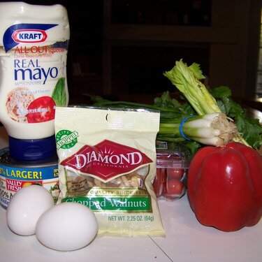 Chicken Salad ingredients