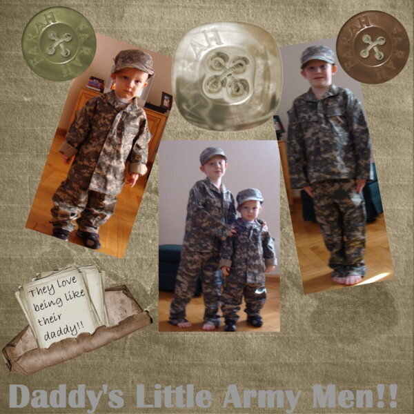 Daddy&#039;s Little Army Men!!