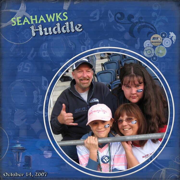 Seahawks Family Huddle