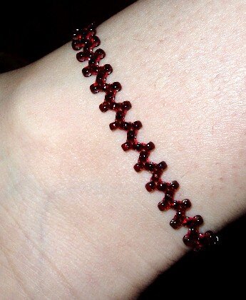 picot bead anklet