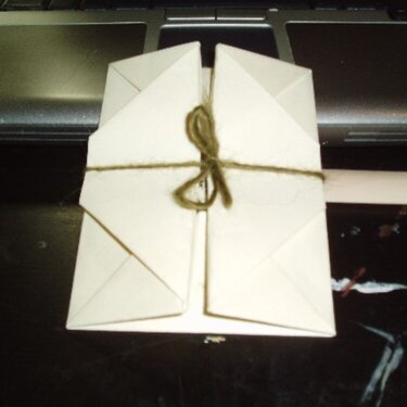 Surprise Package origami card - closed