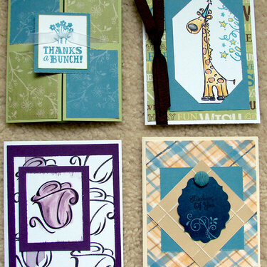 Close to My Heart Cards from the June Workshop