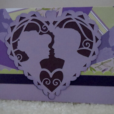 Purple Anniversary Card for friends