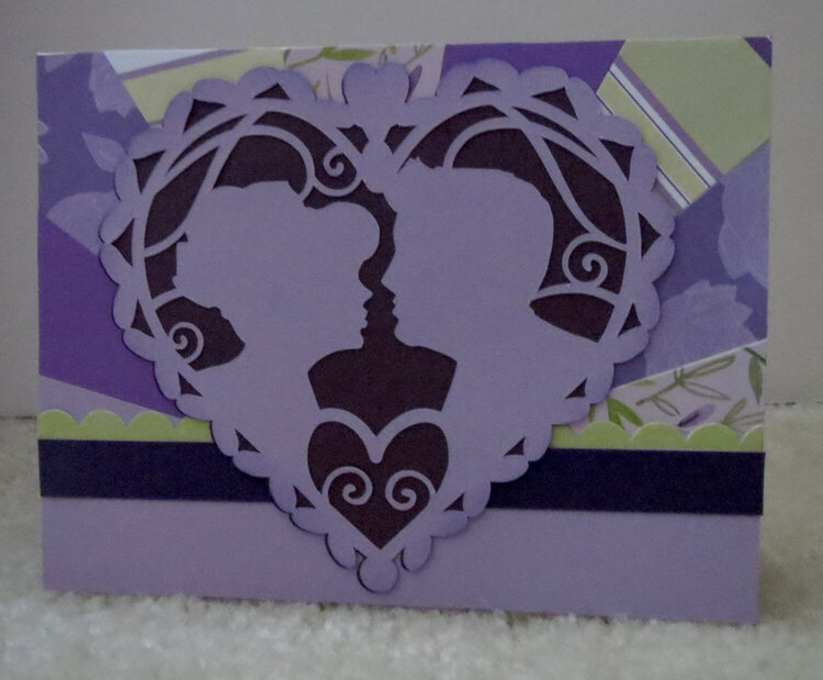 Purple Anniversary Card for friends
