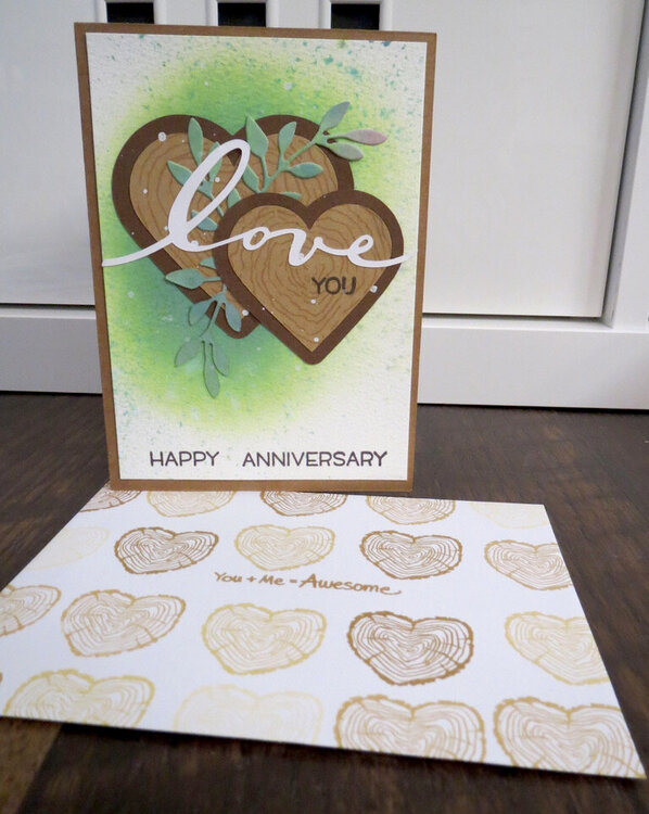 Anniversary Card (Wood) 2021 - Card and envelope