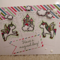 Unicorn Birthday card for Niece