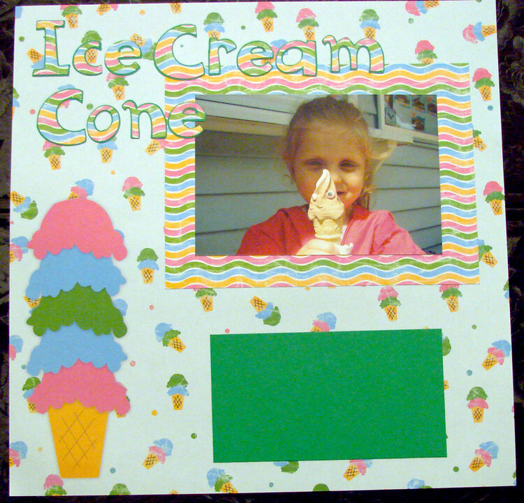 My friends&#039; daugher, with an ice cream cone