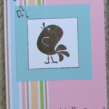 Birdy &quot;Helo Friend&quot; card for Operation Write Home