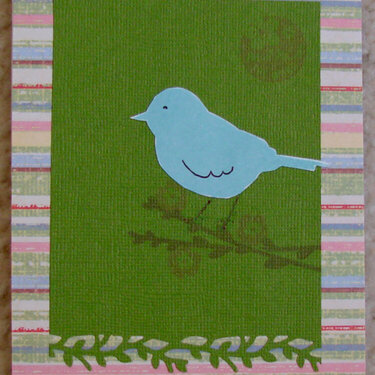 bird card for Operation Write Home &quot;MOM&quot;