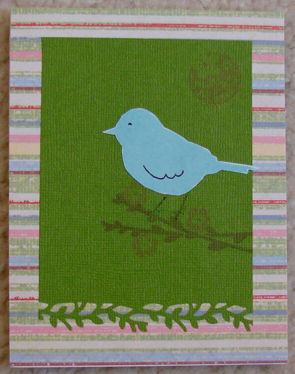 bird card for Operation Write Home &quot;MOM&quot;