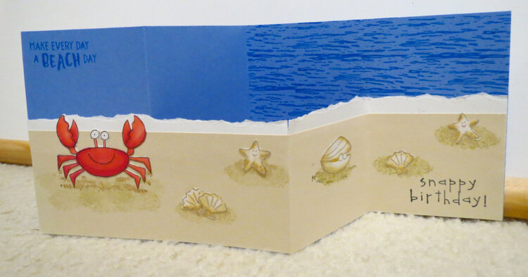 Crab birthday card 3