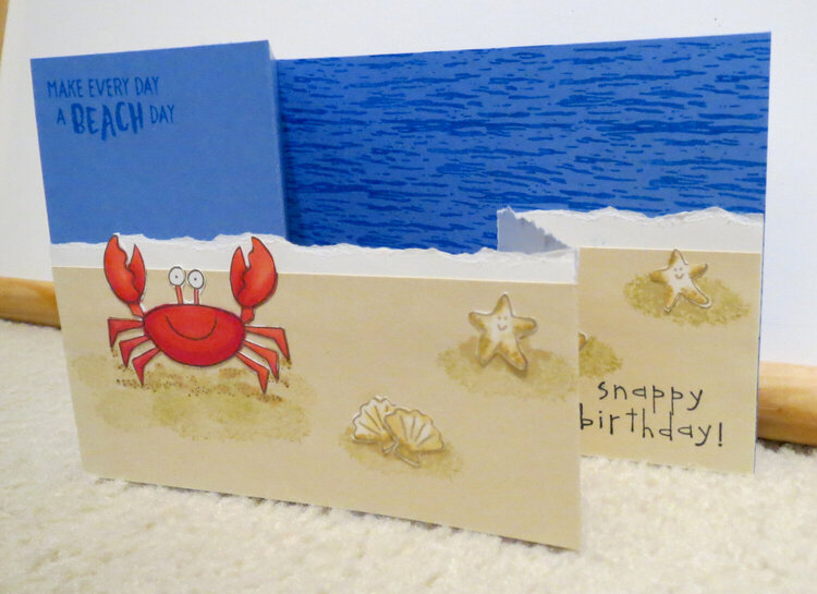 Crab birthday card 1