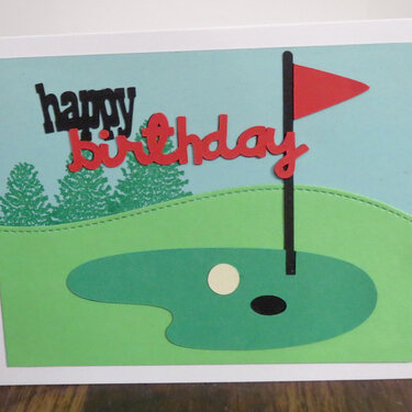 Golf Birthday card for boss