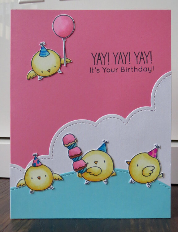 Birthday Chicks Birthday card 2