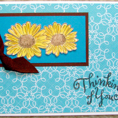 Thinking of you Daisy Card