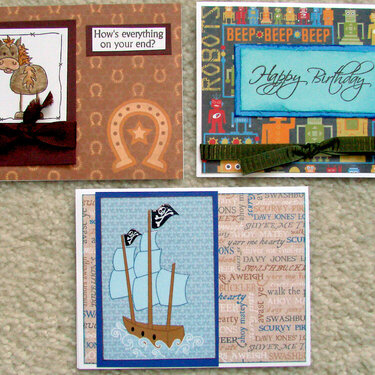 Boy cards for Operation Write Home
