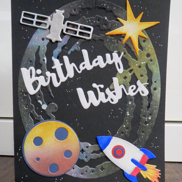 Space Birthday card