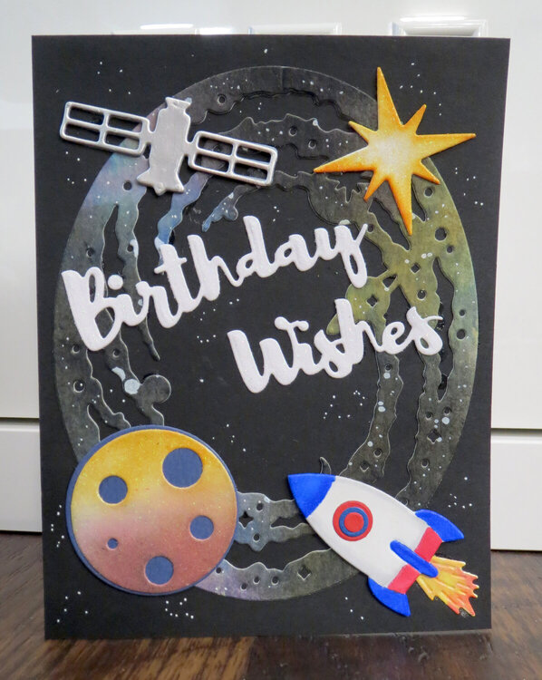 Space Birthday card