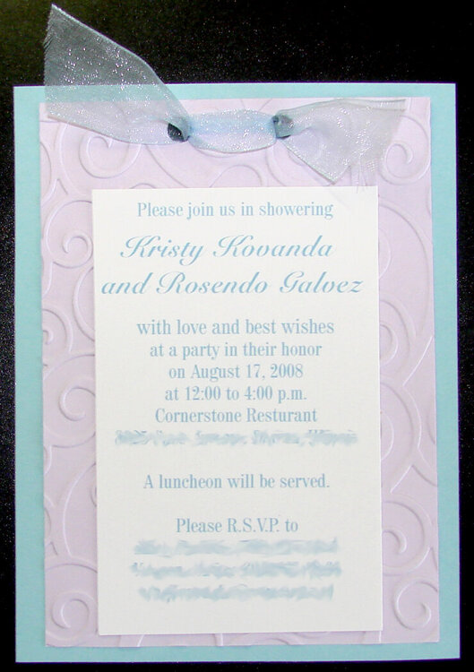 Bridal Shower invitations - quantity 50