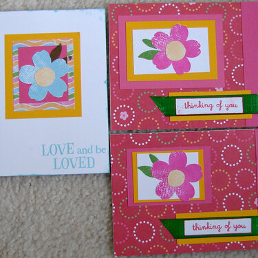 Bright flower cards for Operation Write Home